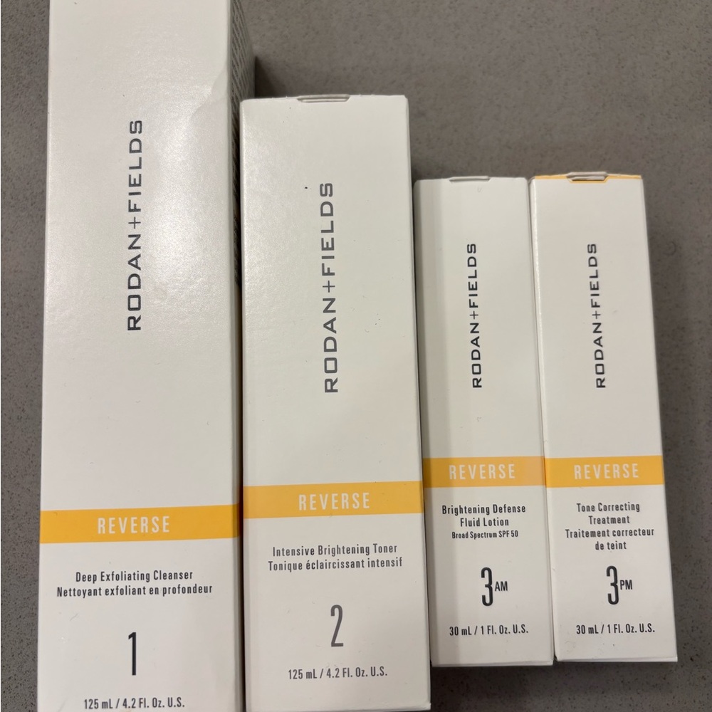 Rodan + Fields Reverse regimen full collection. Brand New.  Never opened.
